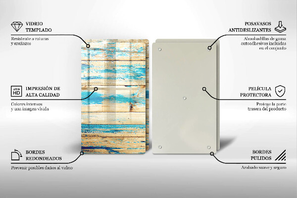 Tocător de bucătărie Scânduri retro din lemn