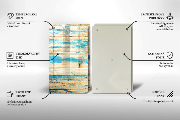 Tocător de bucătărie Scânduri retro din lemn