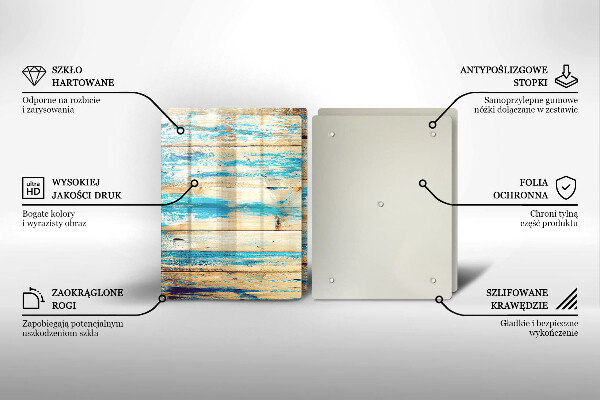 Tocător de bucătărie Scânduri retro din lemn