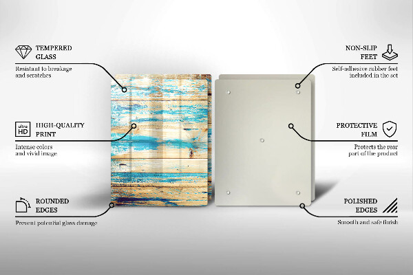 Tocător de bucătărie Scânduri retro din lemn