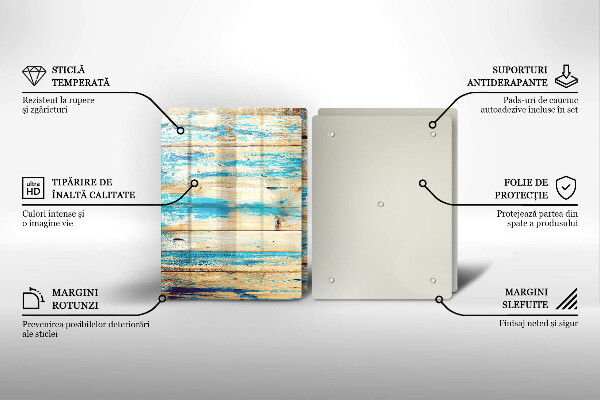 Tocător de bucătărie Scânduri retro din lemn