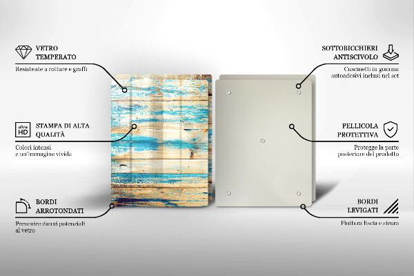 Tocător de bucătărie Scânduri retro din lemn