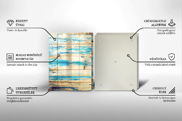 Tocător de bucătărie Scânduri retro din lemn