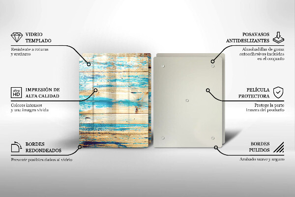 Tocător de bucătărie Scânduri retro din lemn