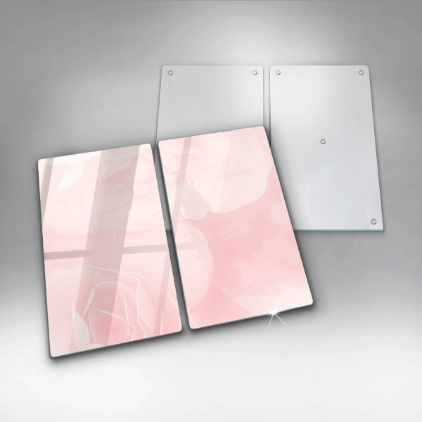 Tocător de bucătărie Fundal de trandafiri pastel