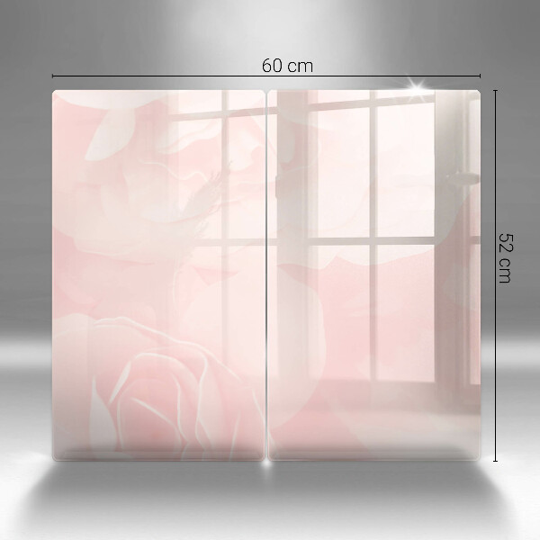 Tocător de bucătărie Fundal de trandafiri pastel