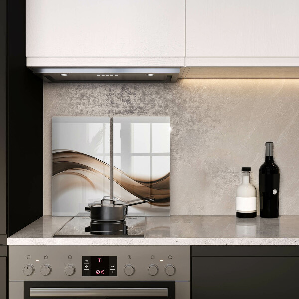 Tocător de bucătărie Linii maro abstracte