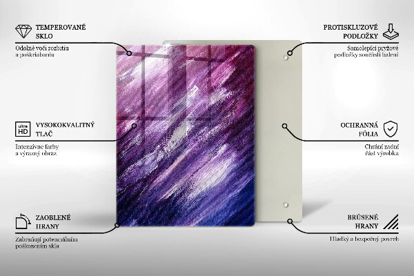 Tocător din sticlă Culoare gri