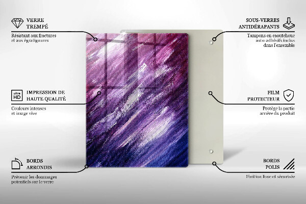 Tocător din sticlă Culoare gri