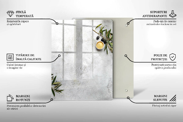 Tocător din sticlă Culoarea verde