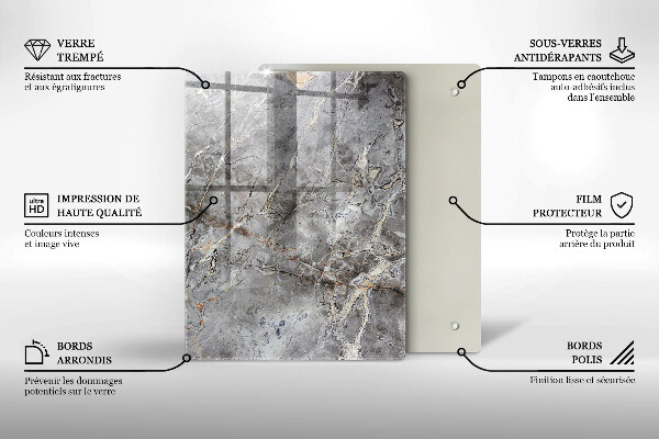 Tocător din sticlă Culoarea albastra