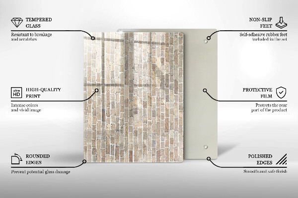 Tocător din sticlă culoare rosie