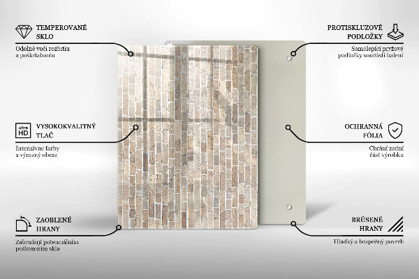 Tocător din sticlă culoare rosie