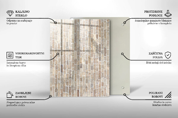 Tocător din sticlă culoare rosie