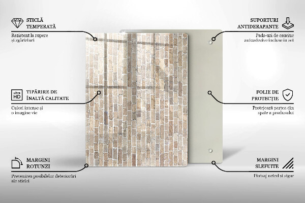 Tocător din sticlă culoare rosie