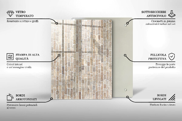 Tocător din sticlă culoare rosie