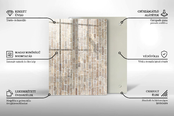 Tocător din sticlă culoare rosie