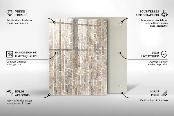 Tocător din sticlă culoare rosie