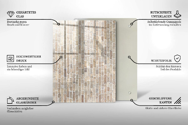 Tocător din sticlă culoare rosie