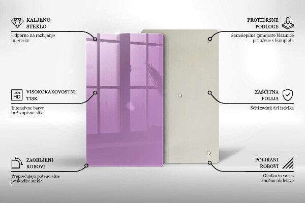 Tocător din sticlă Culoare violet