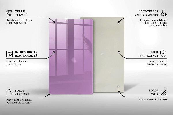 Tocător din sticlă Culoare violet