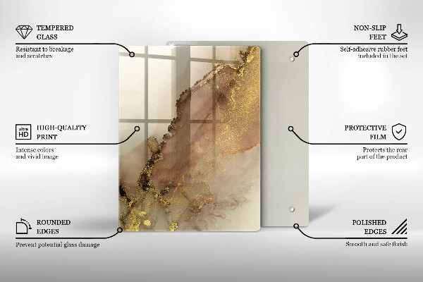 Tocător din sticlă Culoare violet