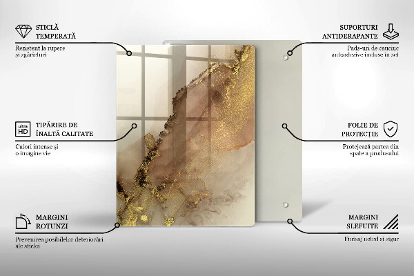 Tocător din sticlă Culoare violet