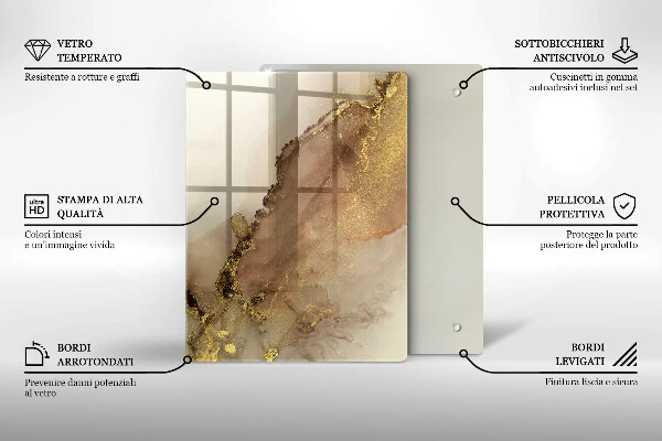 Tocător din sticlă Culoare violet