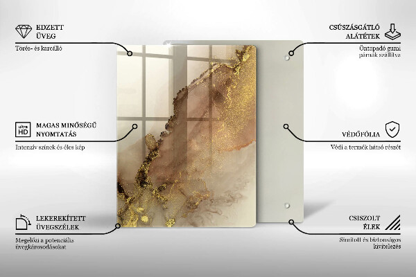 Tocător din sticlă Culoare violet