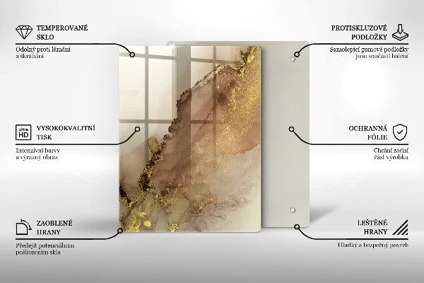 Tocător din sticlă Culoare violet