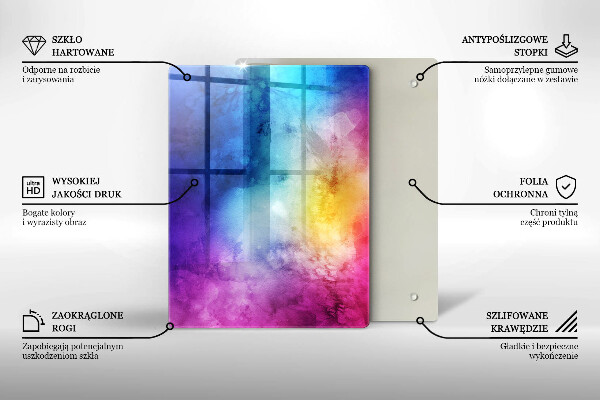 Tocător din sticlă Culoarea roz