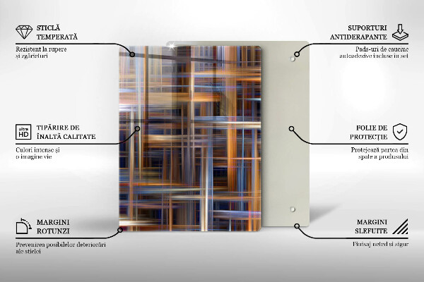 Tocător din sticlă Galben