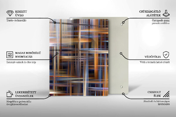Tocător din sticlă Galben