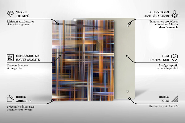 Tocător din sticlă Galben
