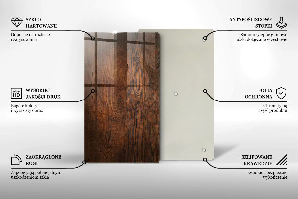 Tocător de bucătărie Scândură din lemn de culoare închisă