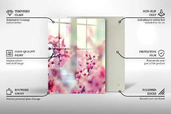 Tocător de bucătărie Scândură din lemn de culoare închisă