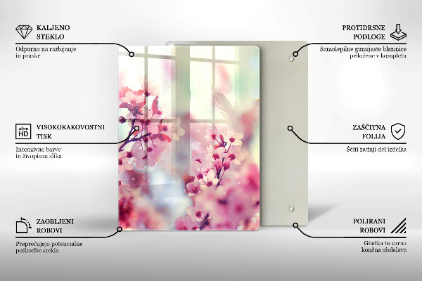 Tocător de bucătărie Scândură din lemn de culoare închisă