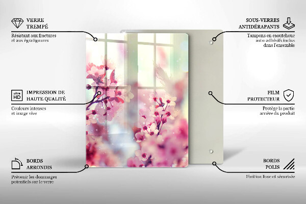 Tocător de bucătărie Scândură din lemn de culoare închisă