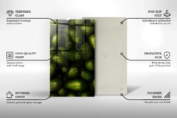 Tocător de bucătărie Fructe de avocado