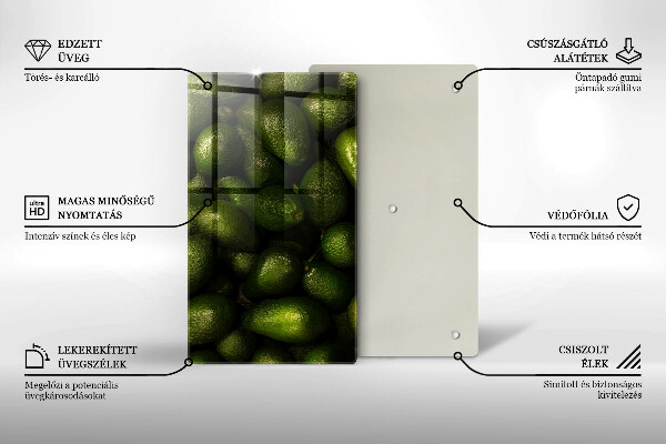 Tocător de bucătărie Fructe de avocado