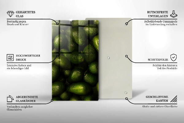 Tocător de bucătărie Fructe de avocado