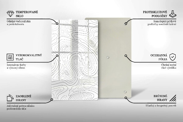 Tocător de bucătărie Forme abstracte
