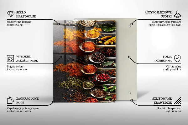 Tocător de bucătărie Frunze boho pictate