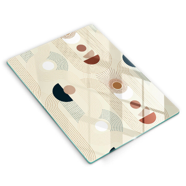 Tocător de bucătărie Forme cu geometrie Boho