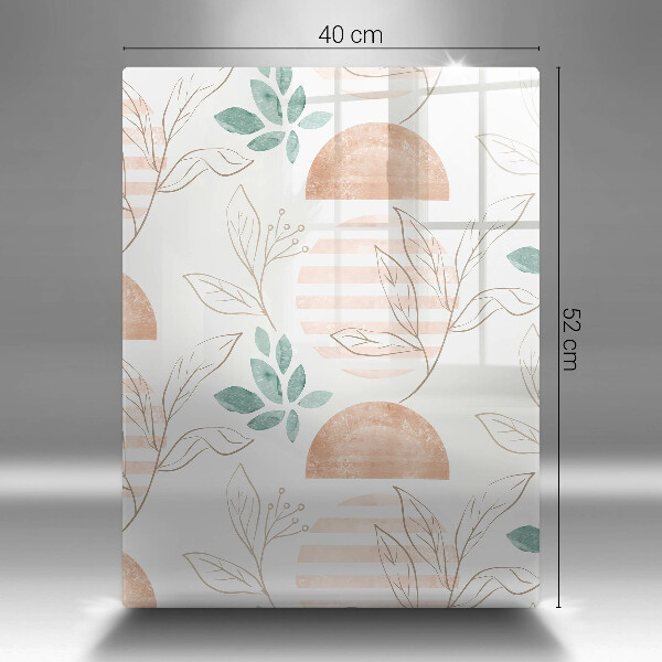 Tocător de bucătărie Model de frunze Boho