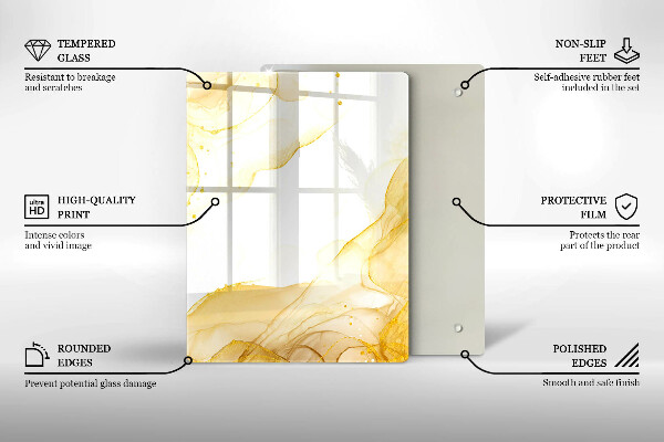 Tocător de bucătărie Model de frunze Boho