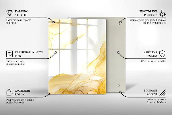 Tocător de bucătărie Model de frunze Boho