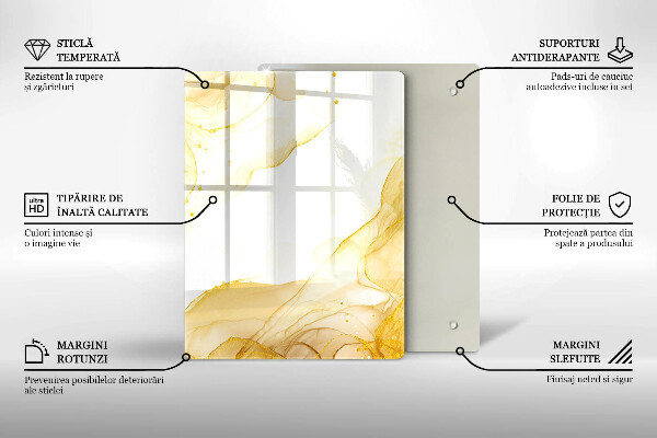 Tocător de bucătărie Model de frunze Boho