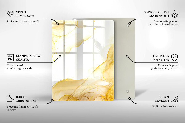 Tocător de bucătărie Model de frunze Boho