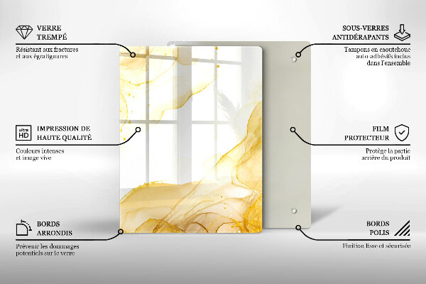 Tocător de bucătărie Model de frunze Boho